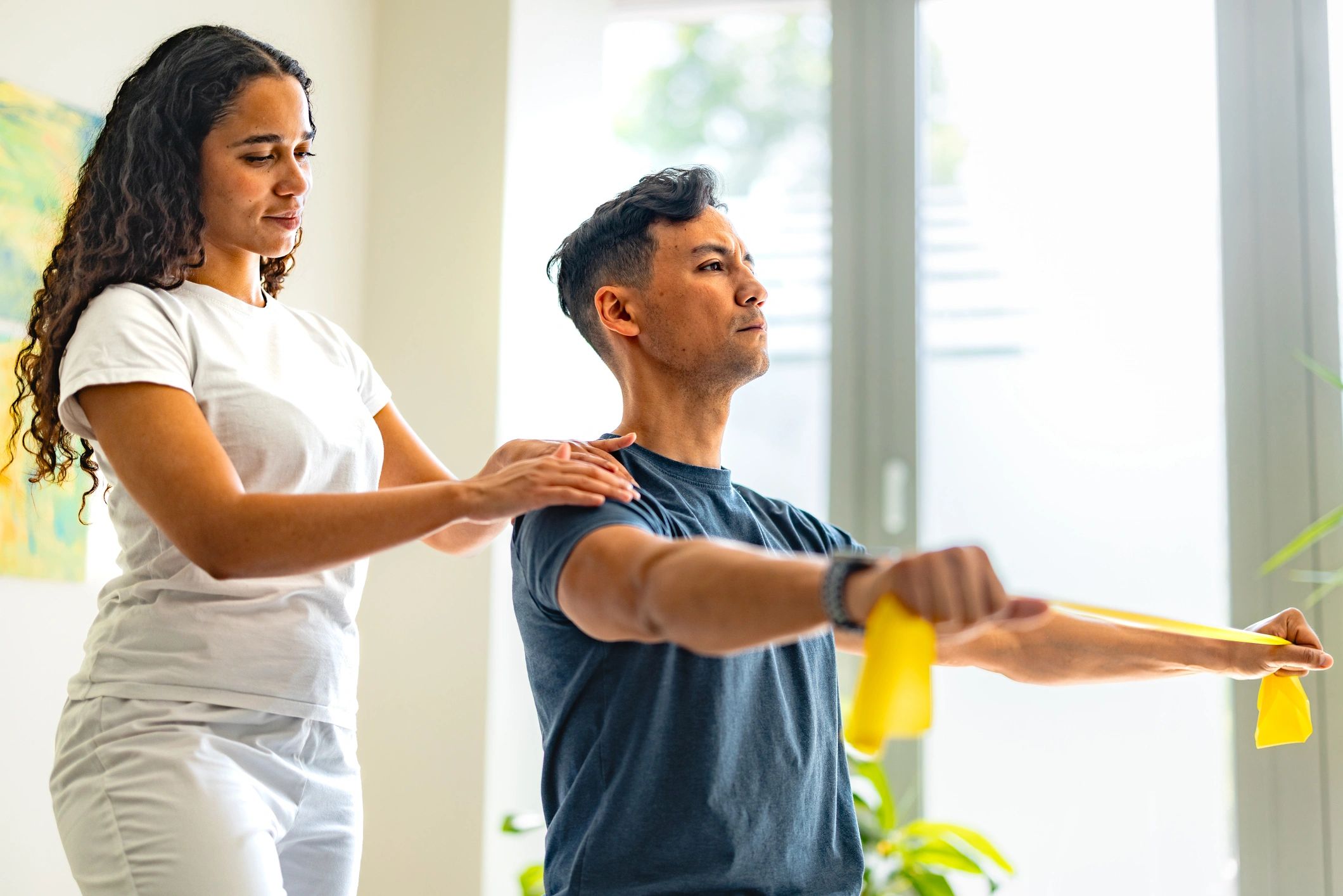 Wellness-focused rehabilitation and coaching session